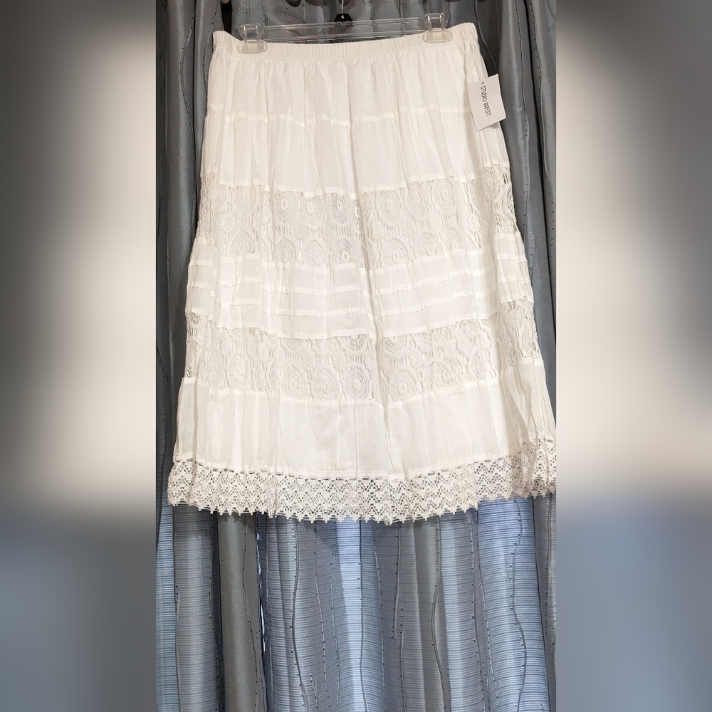 White skirt